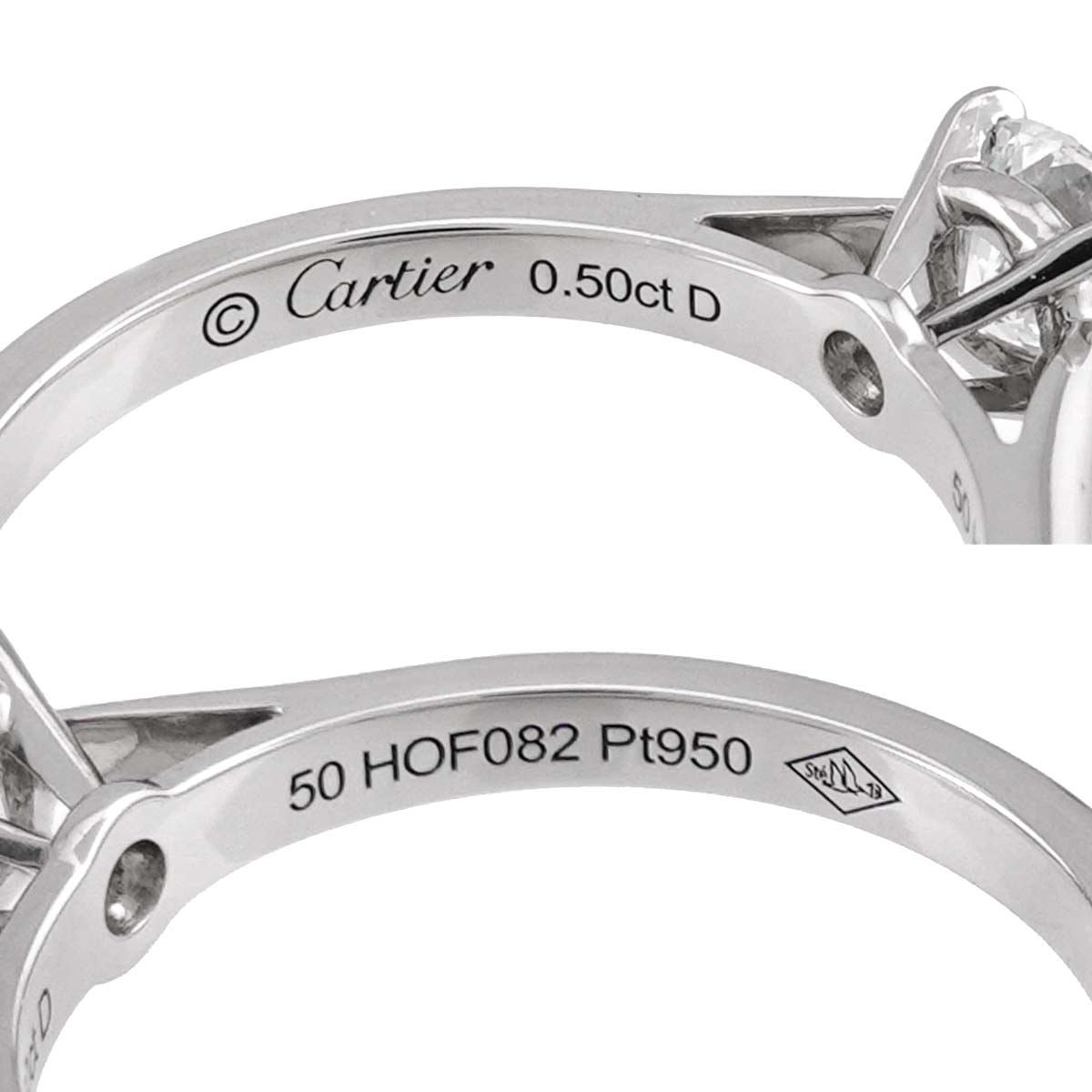Diamond 0.50ct G/VVS2/3EX Ring Platinum size50 5.25(US)