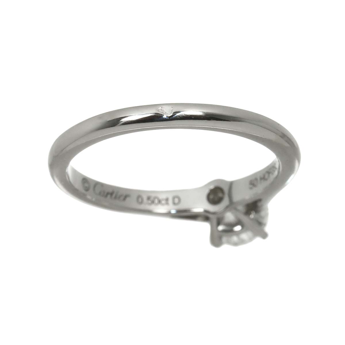 Diamond 0.50ct G/VVS2/3EX Ring Platinum size50 5.25(US)