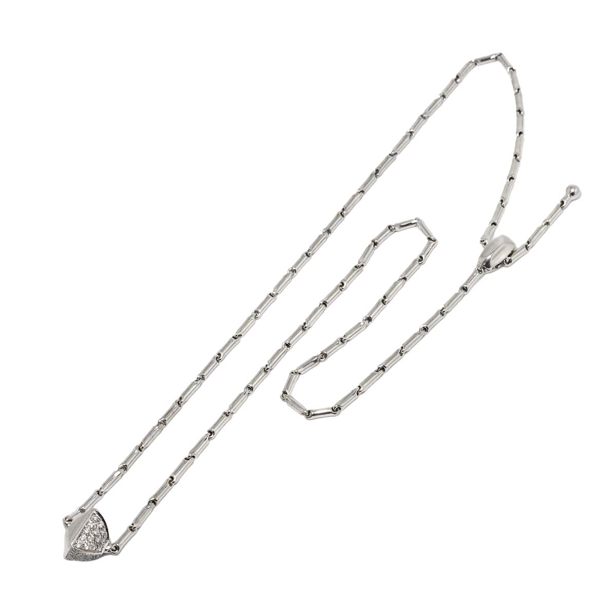 Diamond Necklace 18K WG 750