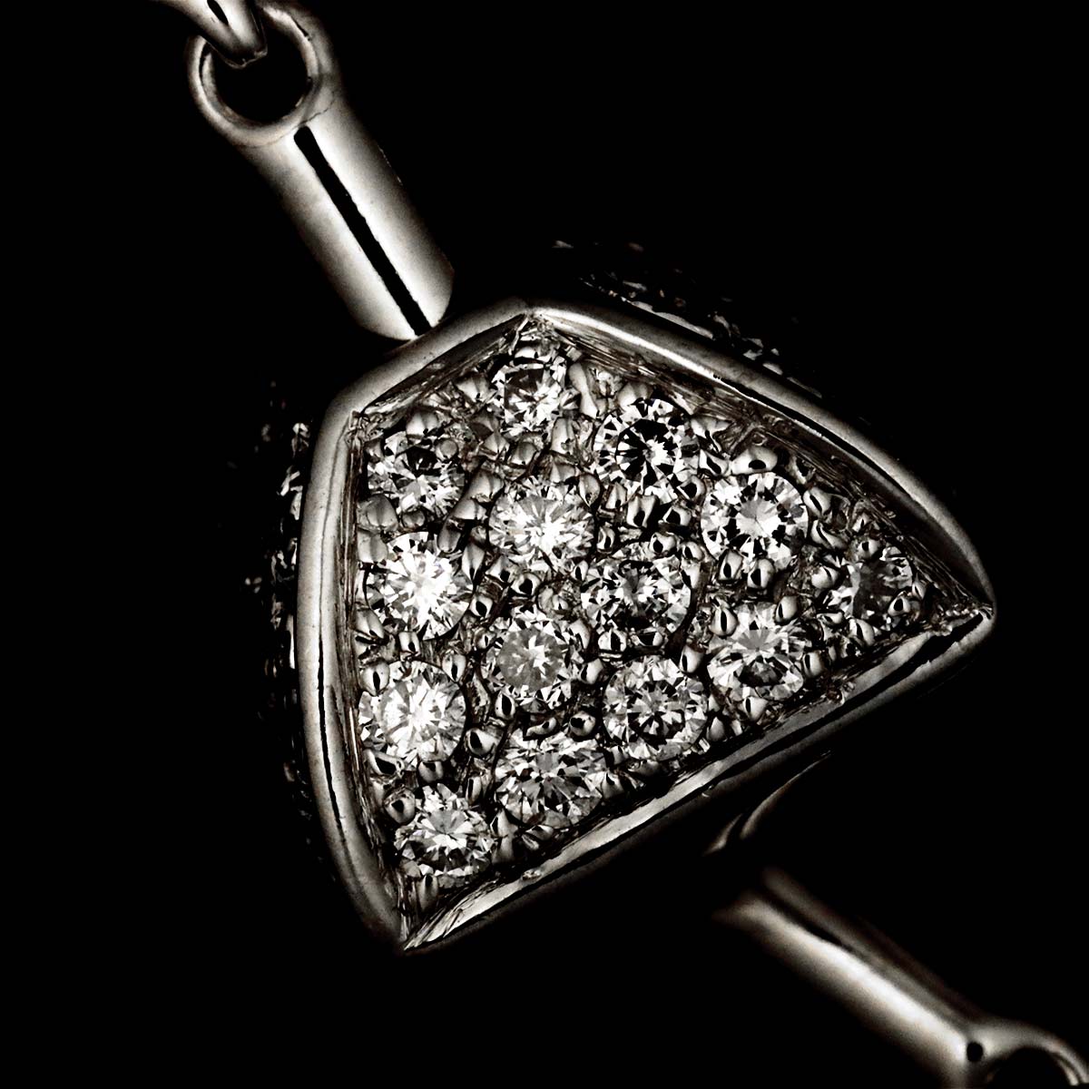 Diamond Necklace 18K WG 750