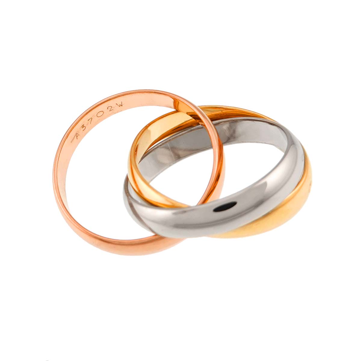 Trinity Ring 18K YG WG PG 750 Size49 4.75-5(US)