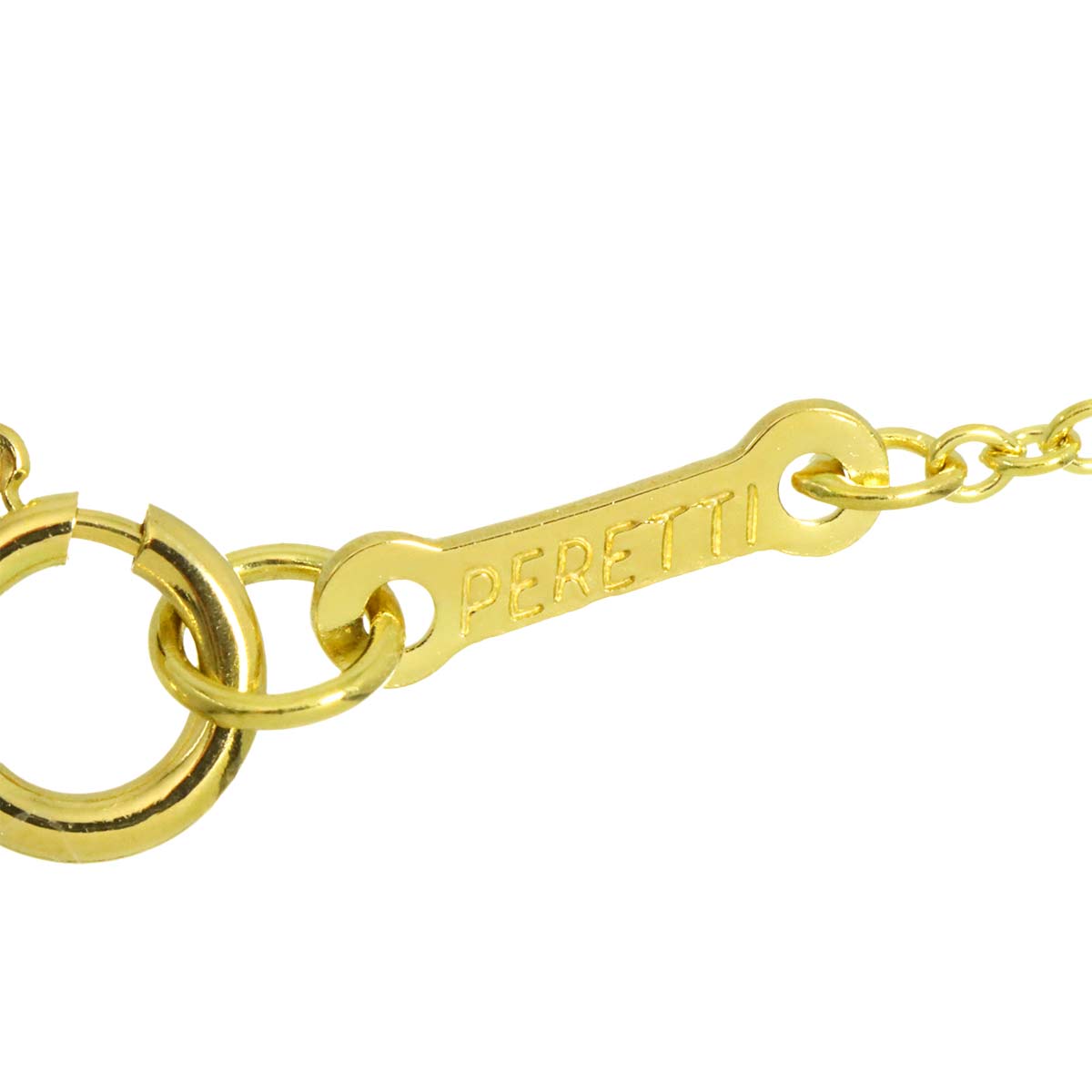 Bean Diamond Necklace 18K Yellow Gold 750