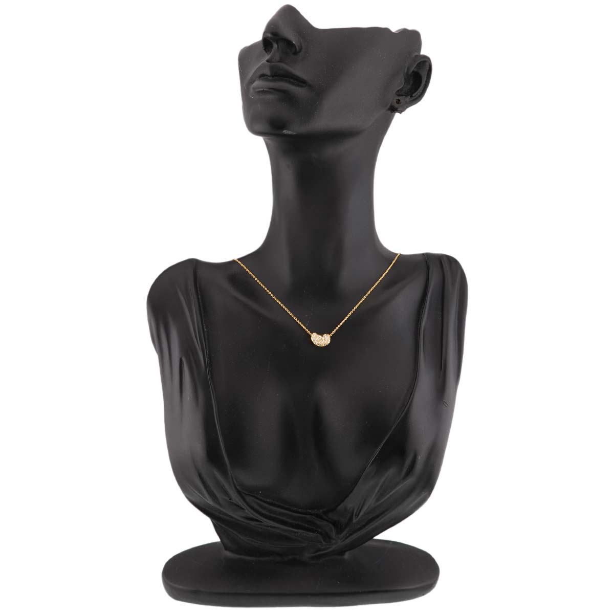 Bean Diamond Necklace 18K Yellow Gold 750