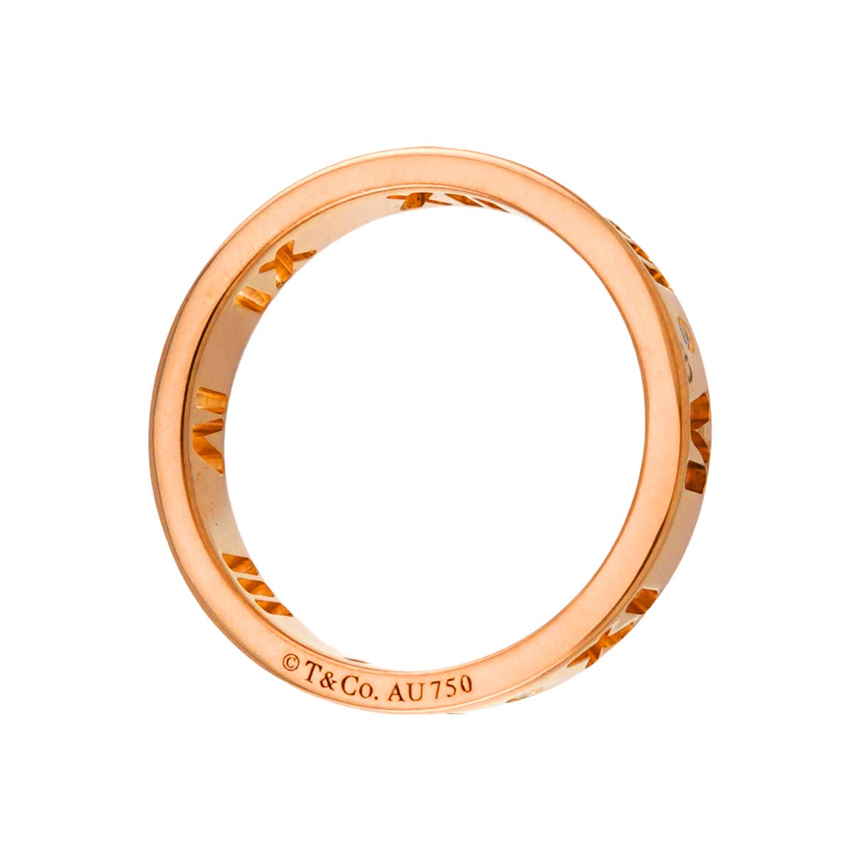 Atlas Ring Diamond 18K PG Pink Gold 750 Size4-4.75(US)