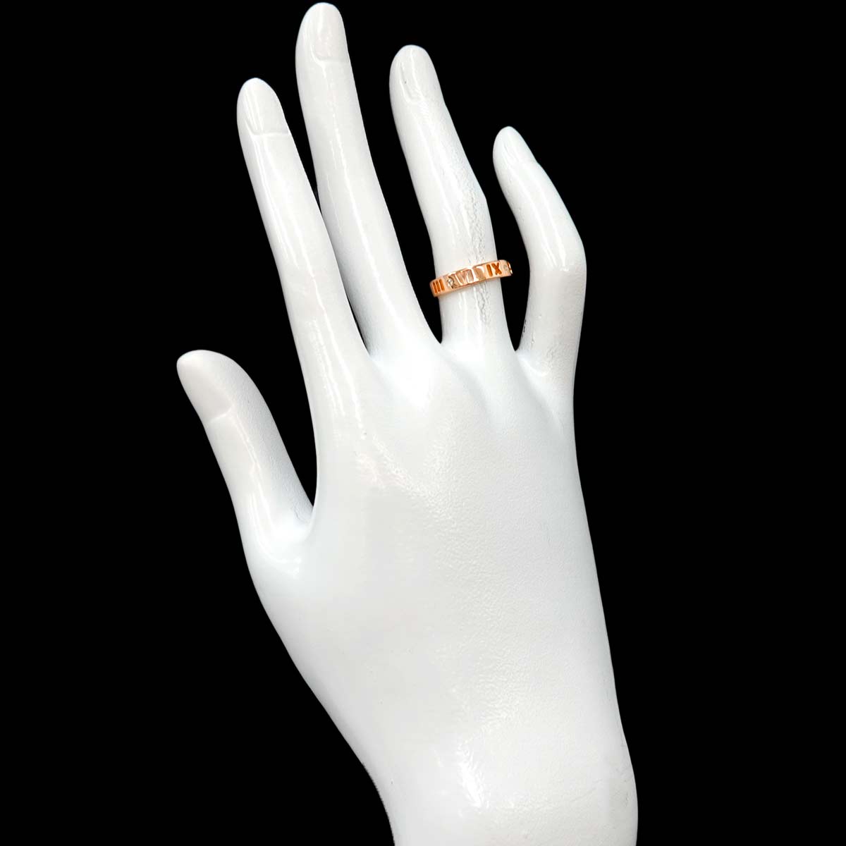 Atlas Ring Diamond 18K PG Pink Gold 750 Size4-4.75(US)