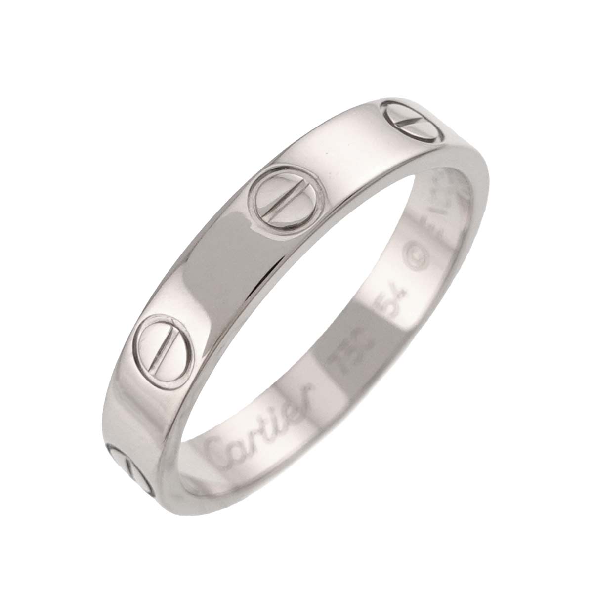 Mini Love Ring 18K White Gold 750 size54 6.75(US)