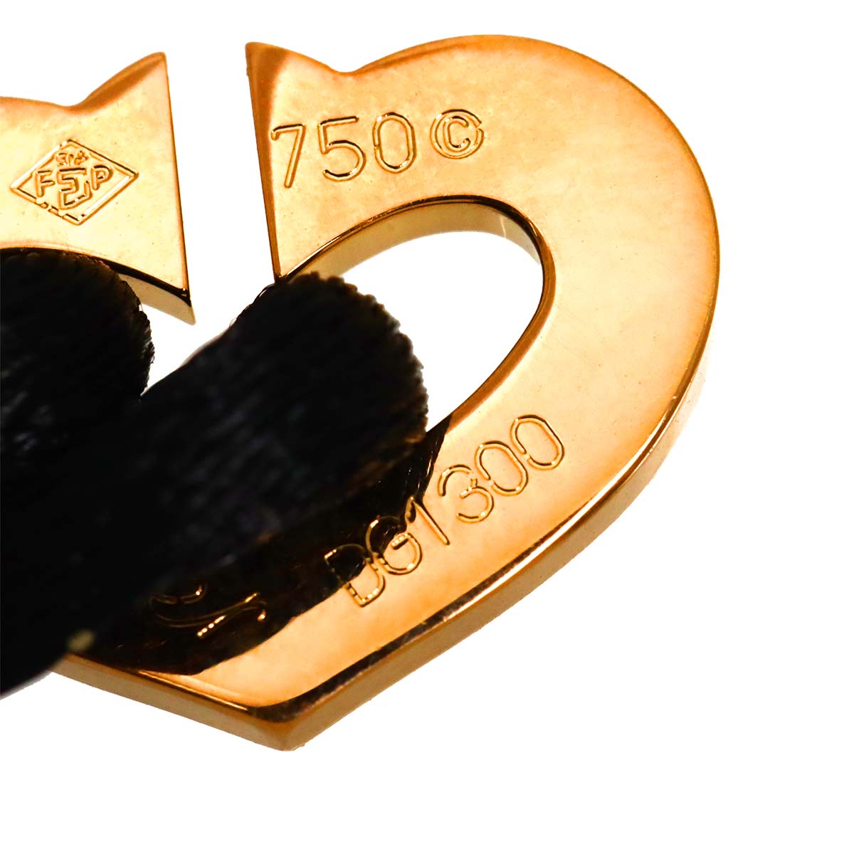 C Heart Bracelet 18K Pink Gold 750