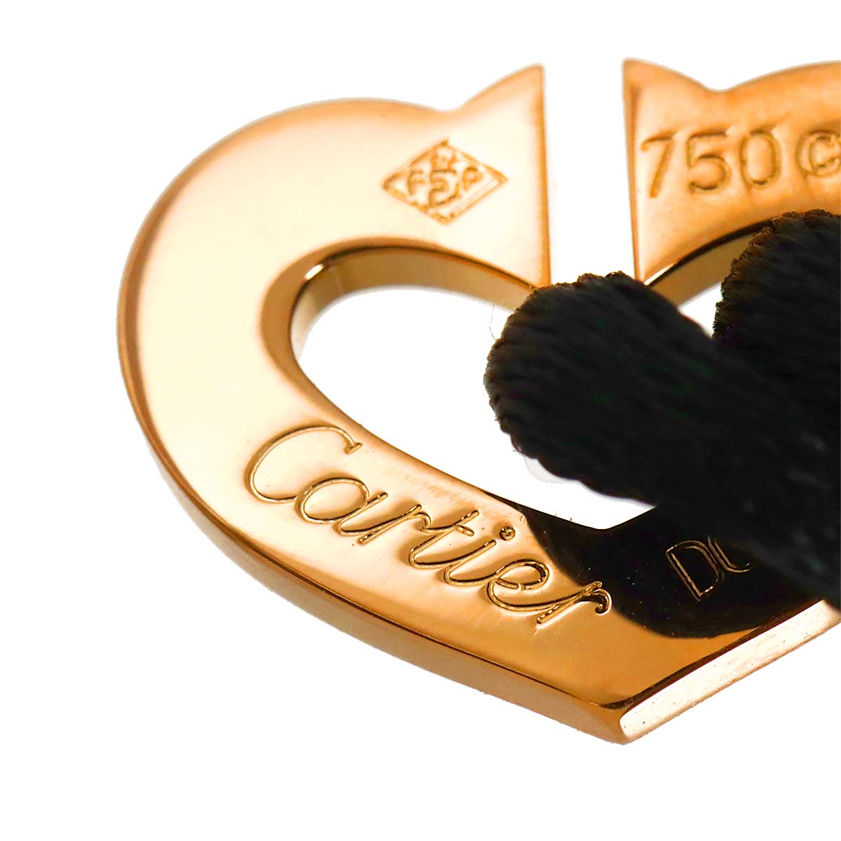 C Heart Bracelet 18K Pink Gold 750