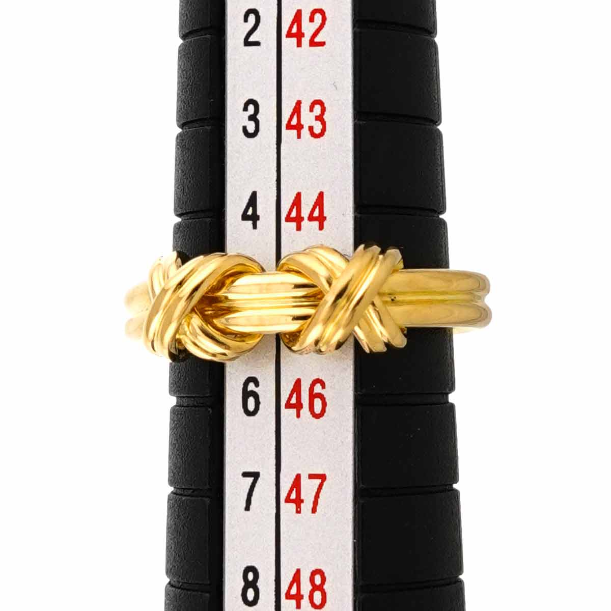 Signature Ring 18K Yellow Gold 750 size4-4.5(US)