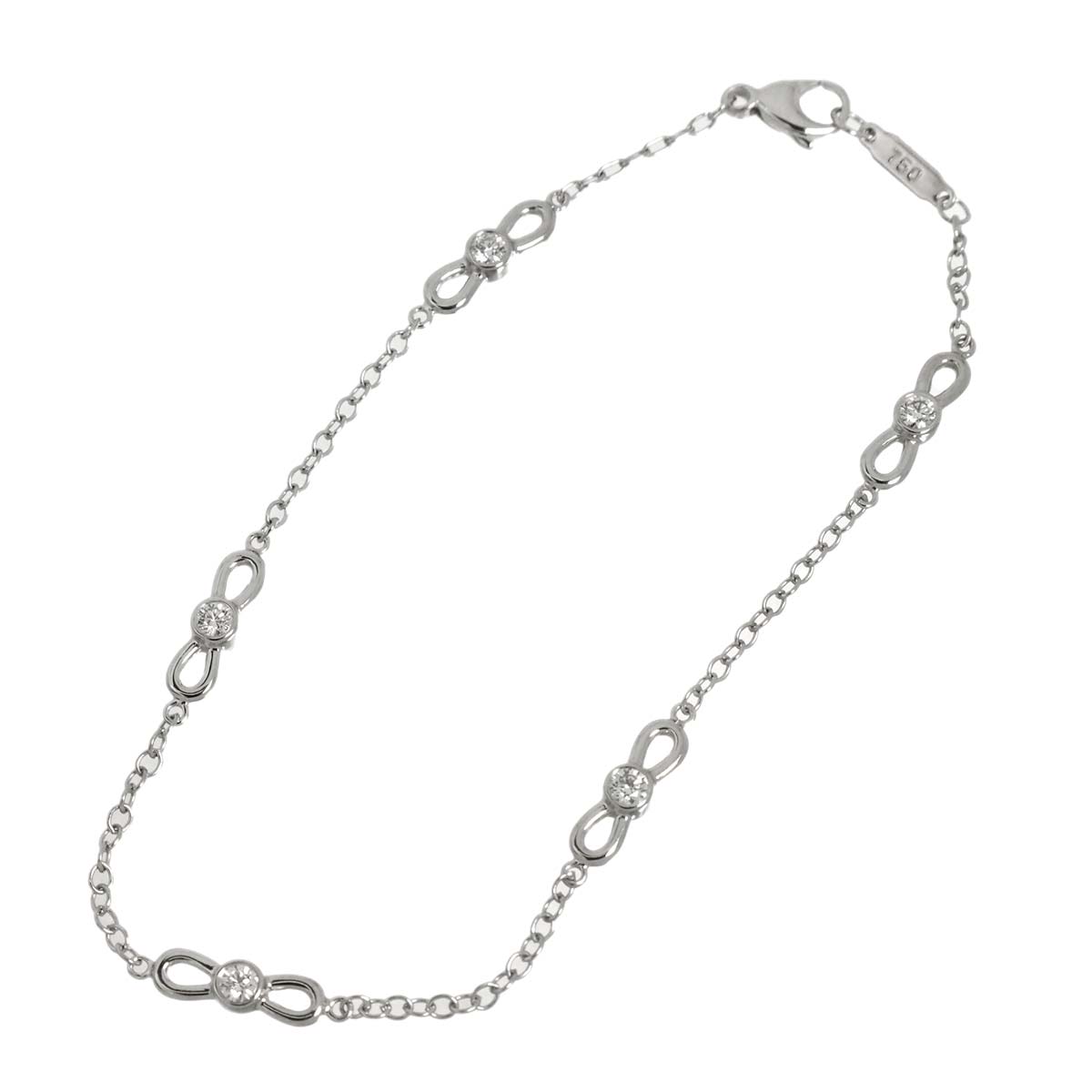 Diamond Bracelet 18K White Gold 750
