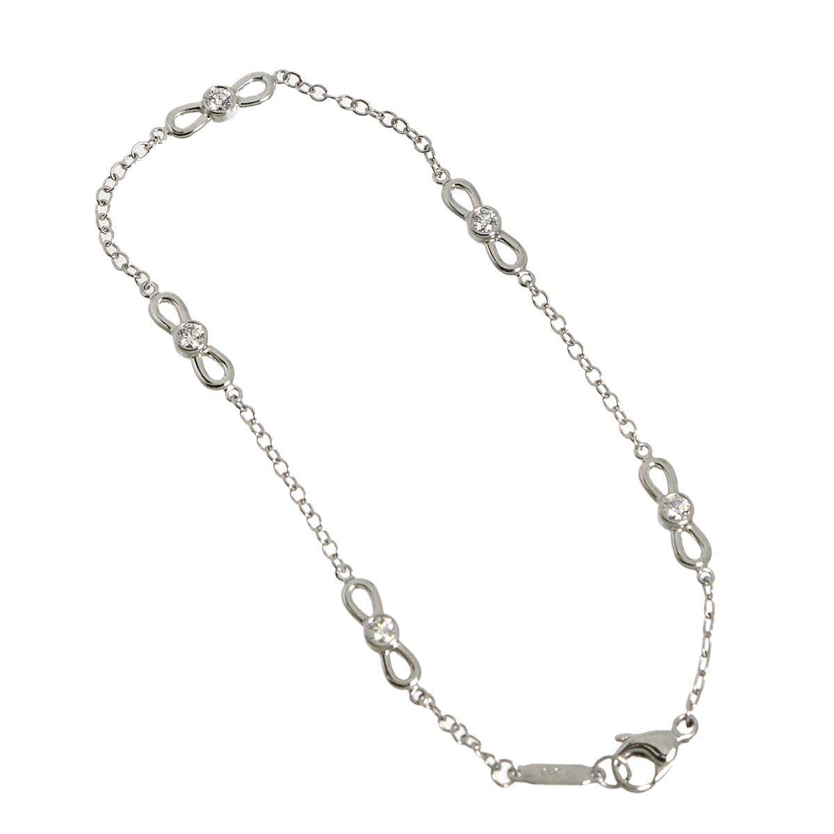 Diamond Bracelet 18K White Gold 750