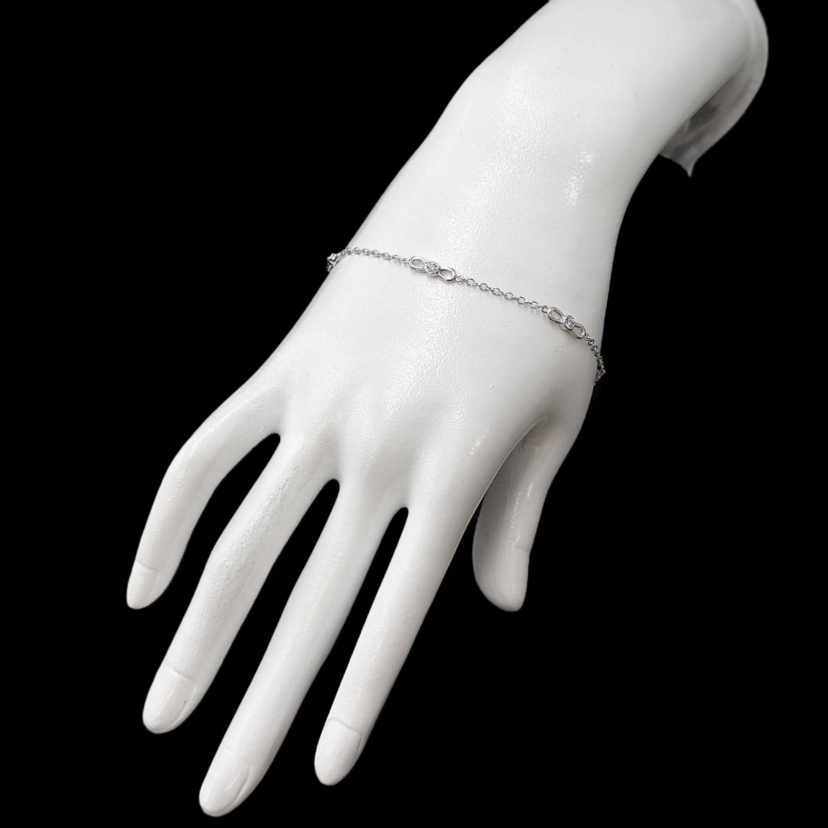 Diamond Bracelet 18K White Gold 750