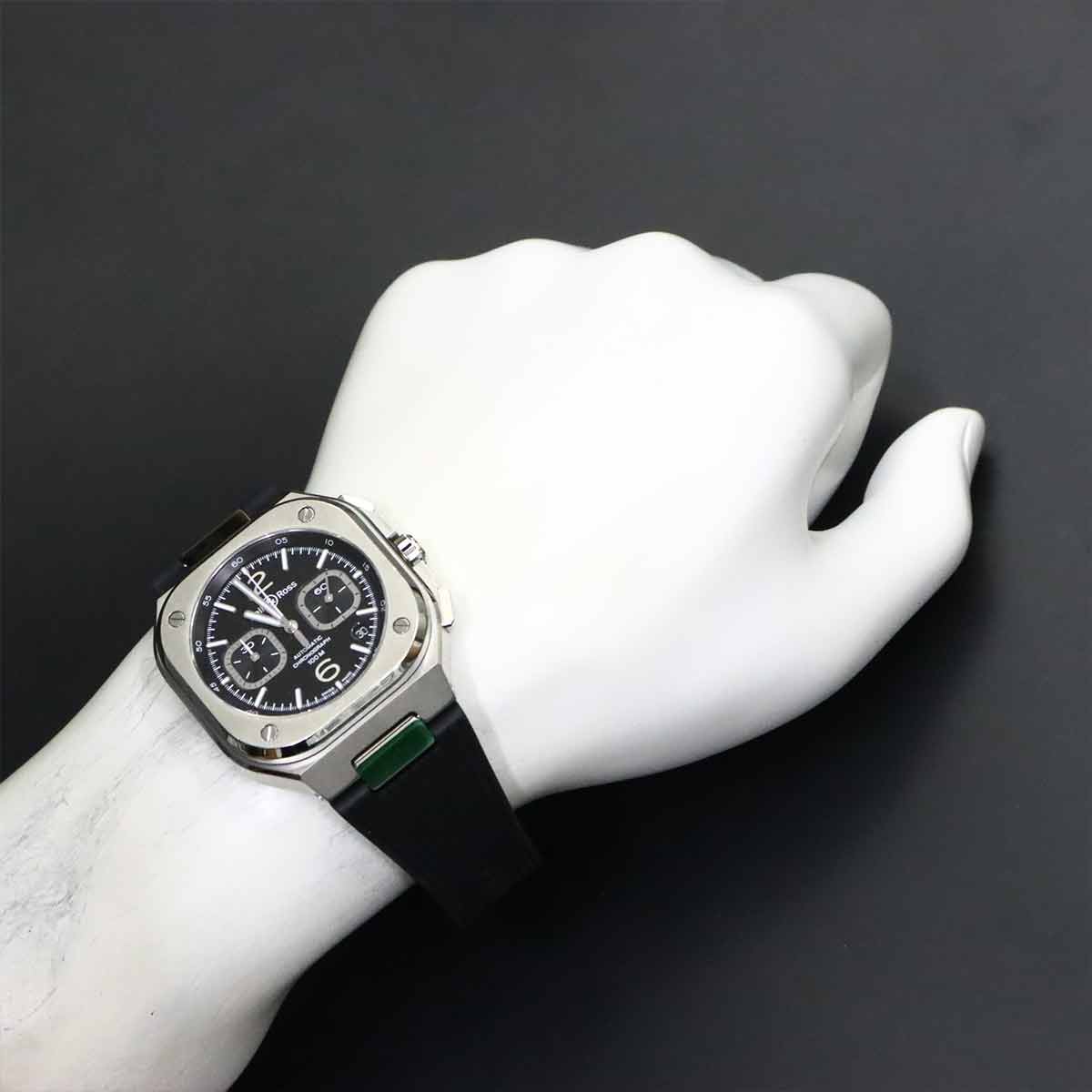 BELL & ROSS BR05 CHRONO BLUE STEEL BR05C-BL-ST Automatic Date