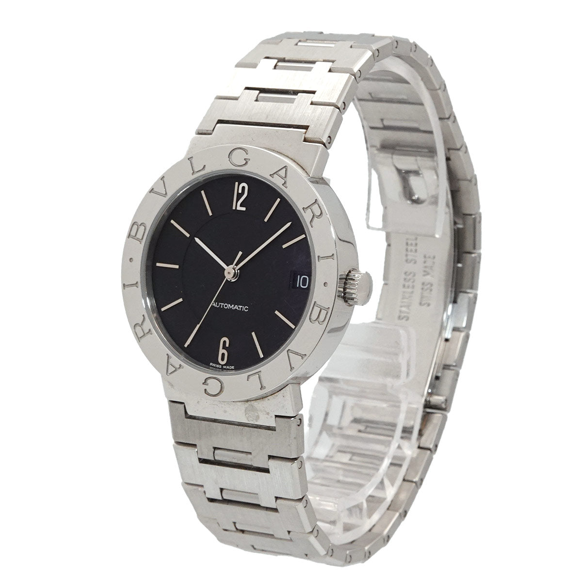 BVLGARIBVLGARI BB33SSAUTO Automatic Date Black Dial Boys