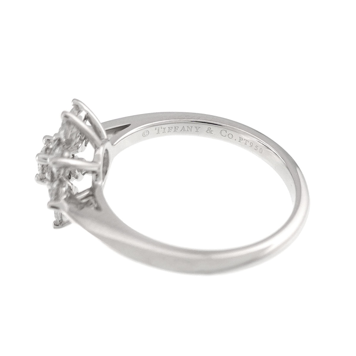 Flower Diamond Ring Platinum size5.25(US)