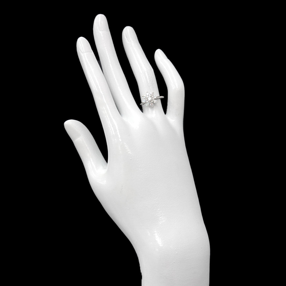 Flower Diamond Ring Platinum size5.25(US)