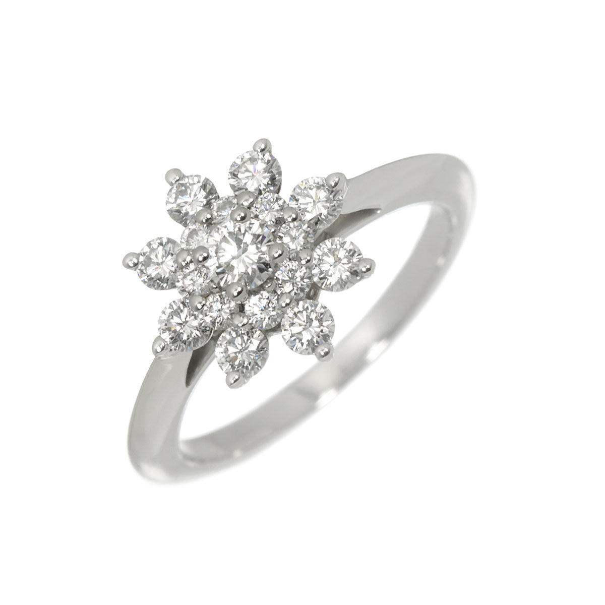 Flower Diamond Ring Platinum size5.25(US)