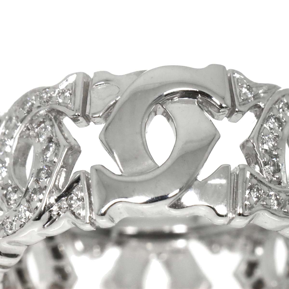Diamond Ring 18K White Gold 750 size50 5-5.25(US)