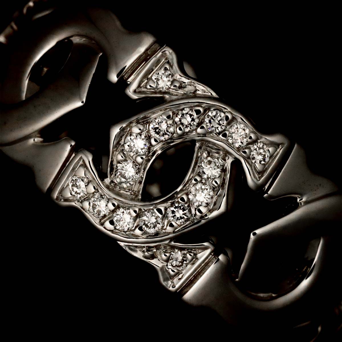 Diamond Ring 18K White Gold 750 size50 5-5.25(US)