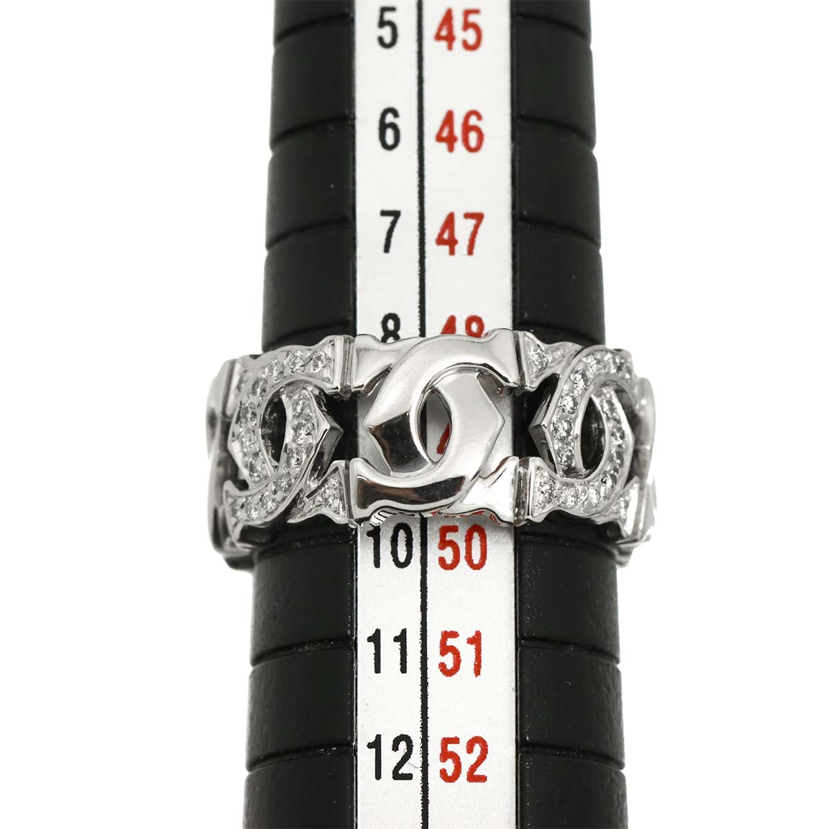 Diamond Ring 18K White Gold 750 size50 5-5.25(US)