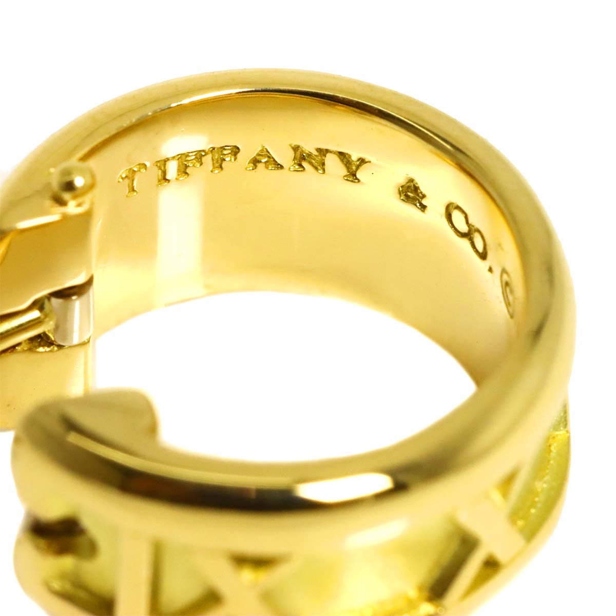 Atlas Earring Pierced 18K YG 750 One Piece only