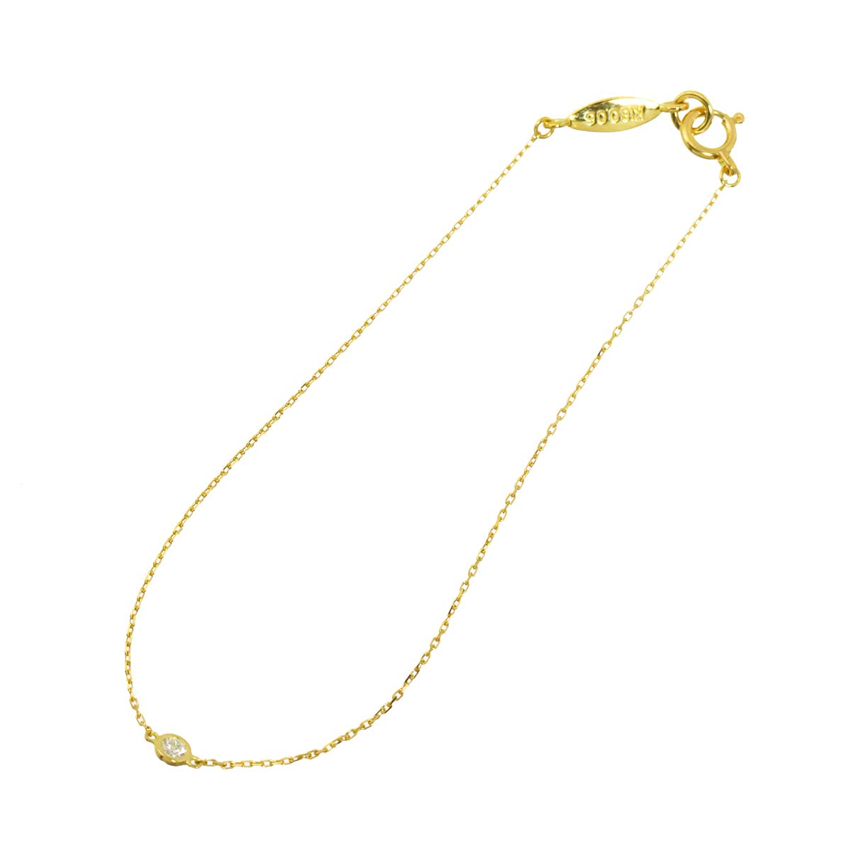Diamond 0.06ct Bracelet 18K Yellow Gold 750
