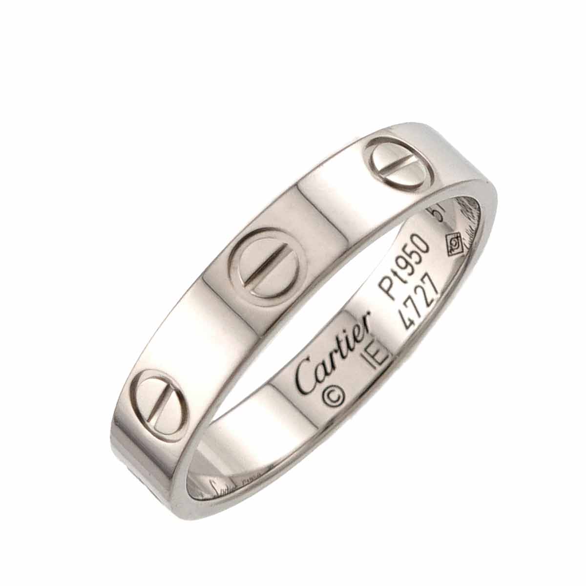 Mini Love Ring 18K White Gold 750 size51 5.5-5.75(US)