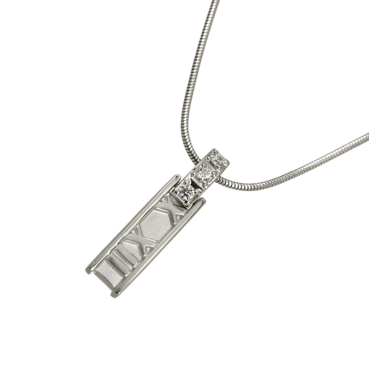 Atlas Diamond Necklace 18K White Gold 750