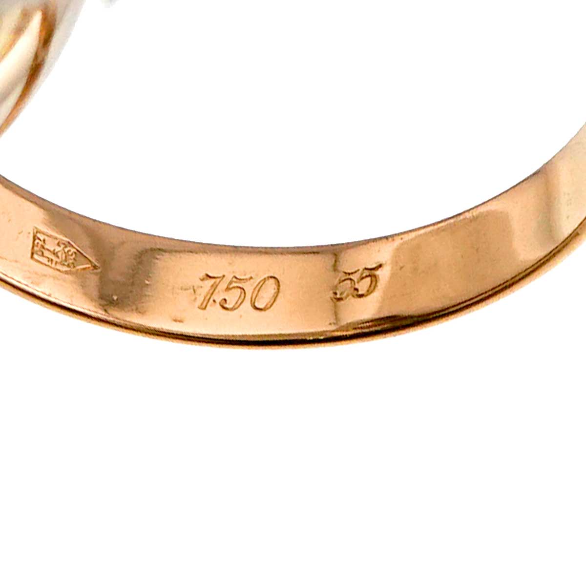 Trinity MM Ring 18K YG WG PG 750 Size55 7.25(US)