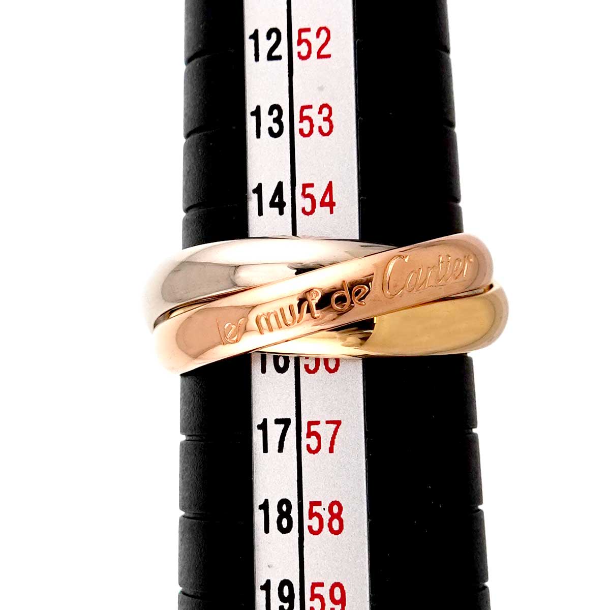 Trinity MM Ring 18K YG WG PG 750 Size55 7.25(US)