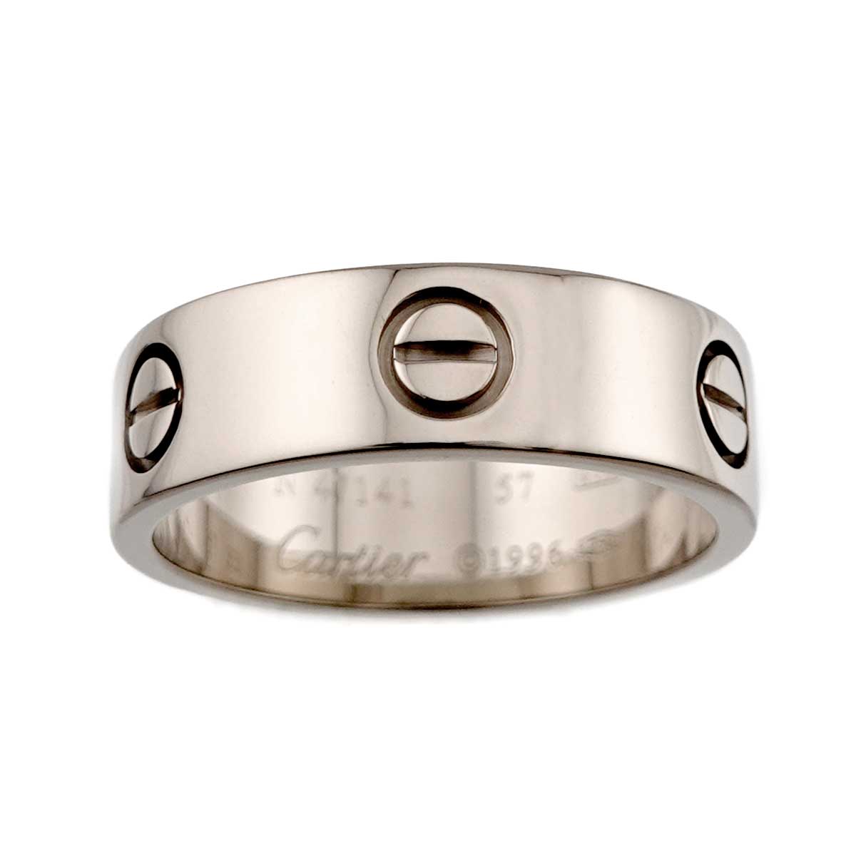 Love Ring 18K White Gold 750 size57 7.5(US)