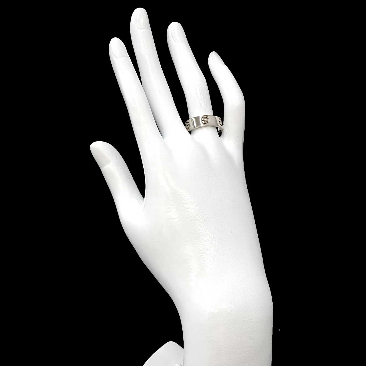 Love Ring 18K White Gold 750 size57 7.5(US)