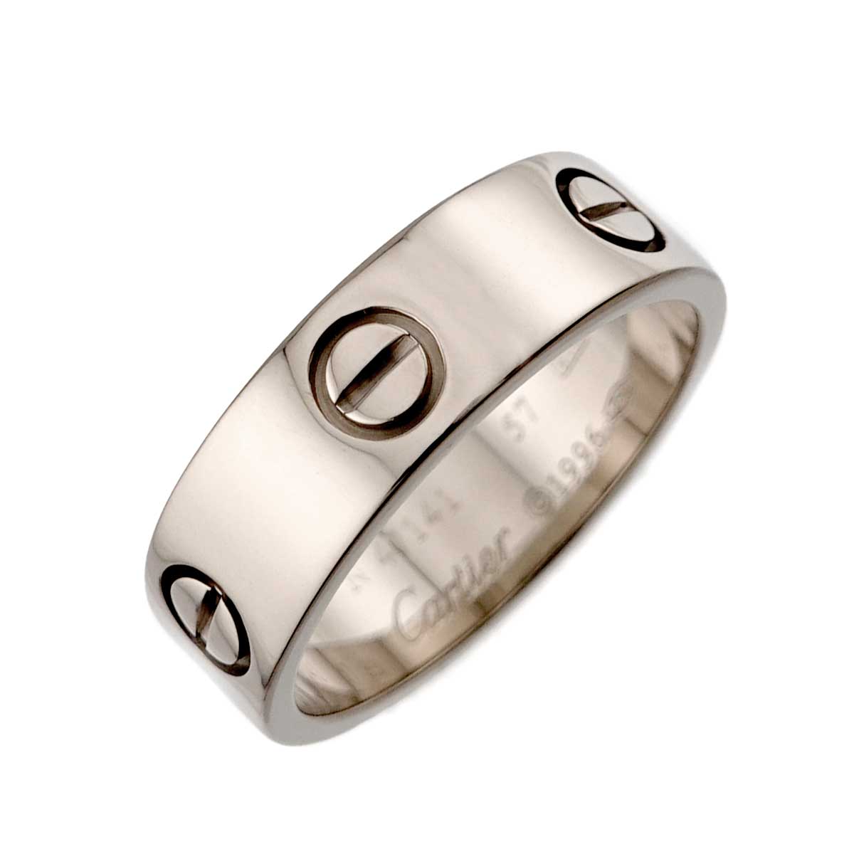Love Ring 18K White Gold 750 size57 7.5(US)