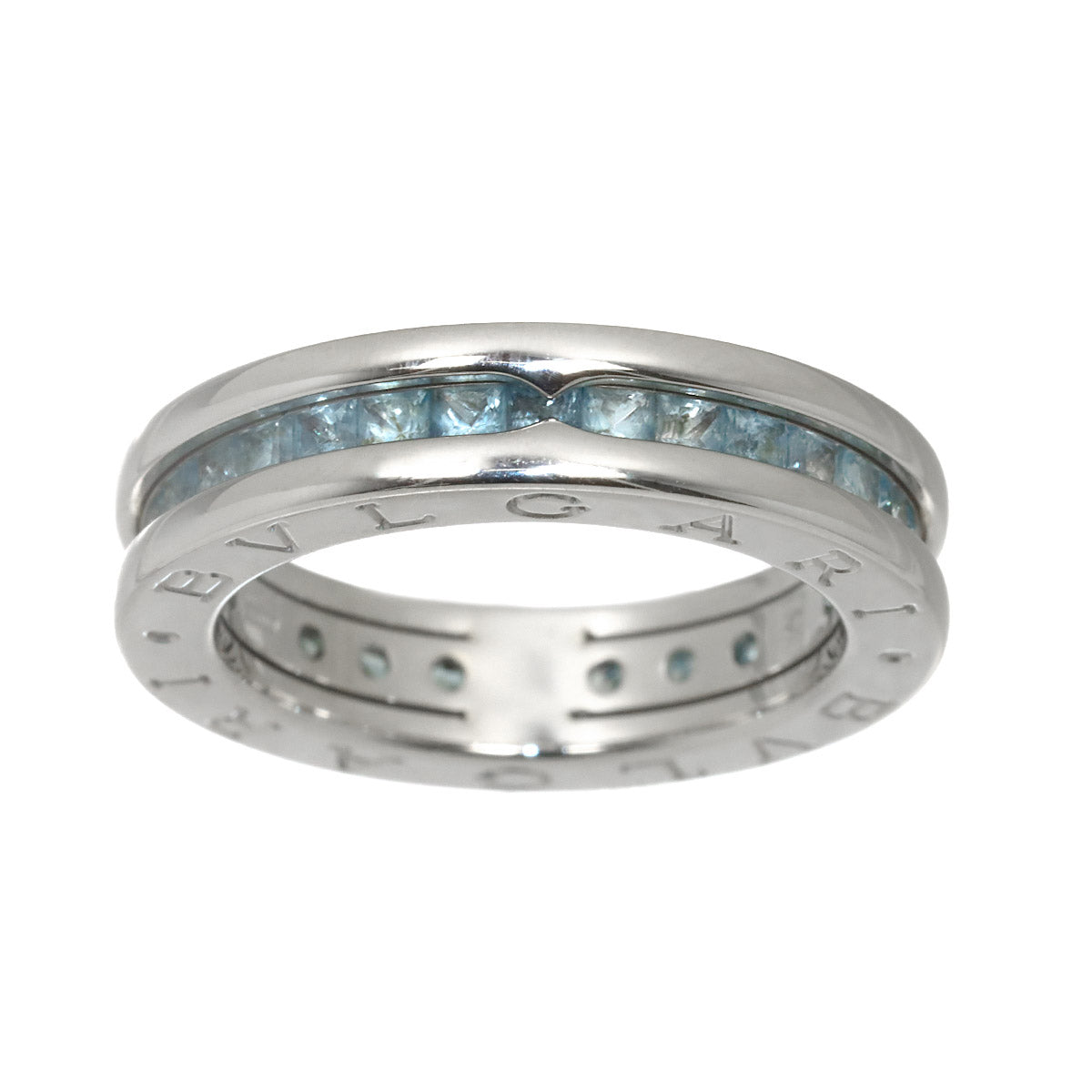 B-ZERO1 1 BAND Topaz Ring 18K White Gold 750 Size52 6(US)