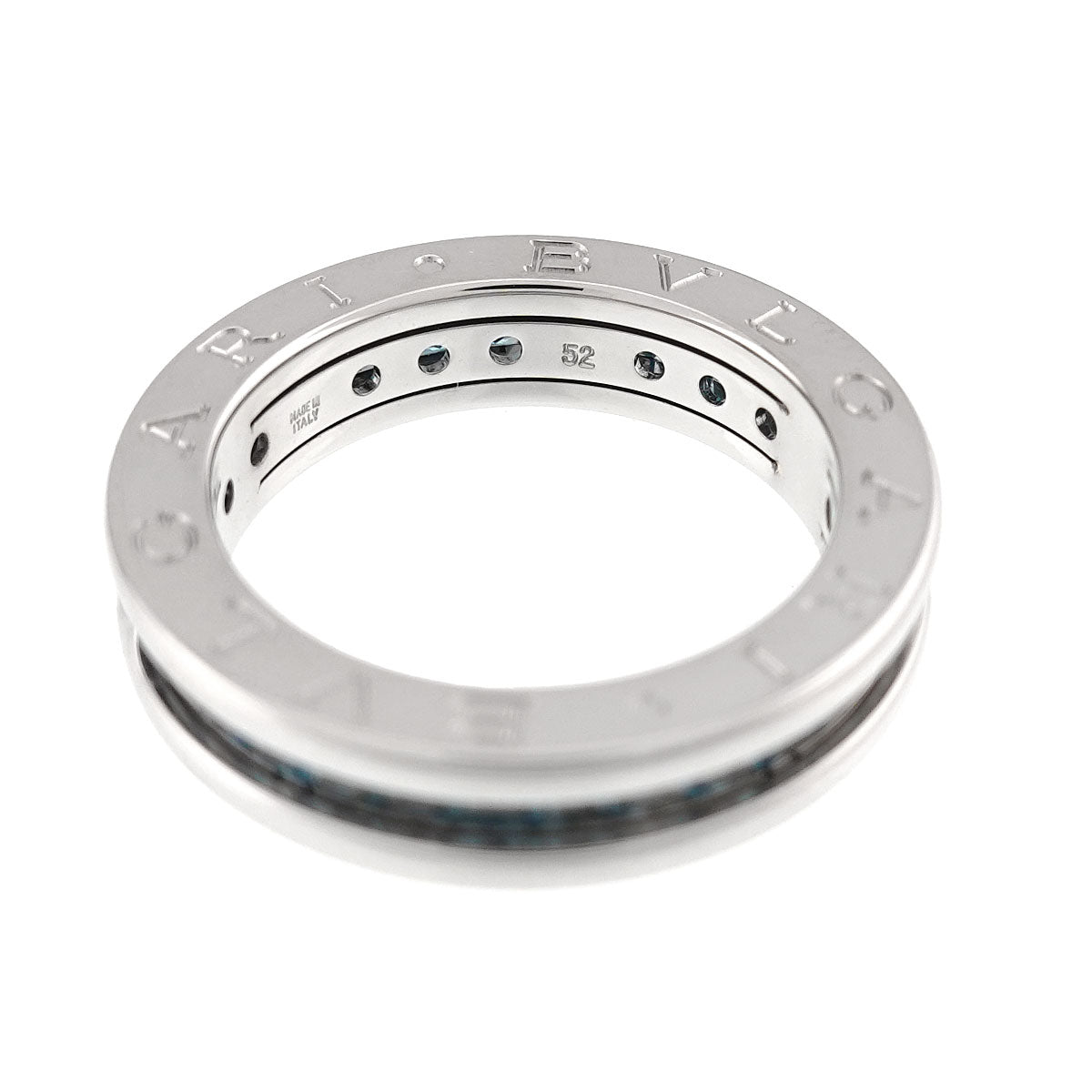 B-ZERO1 1 BAND Topaz Ring 18K White Gold 750 Size52 6(US)