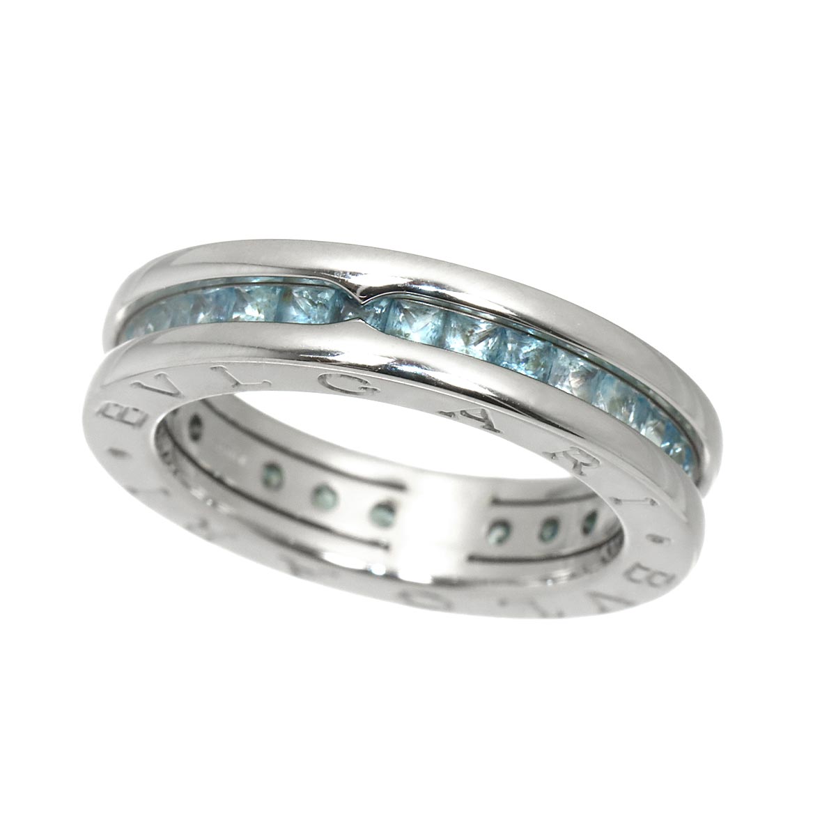 B-ZERO1 1 BAND Topaz Ring 18K White Gold 750 Size52 6(US)