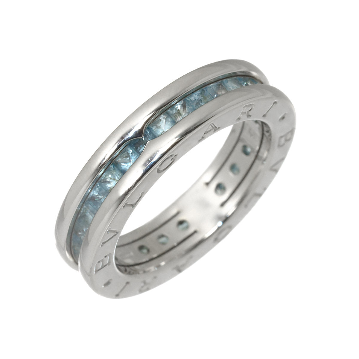 B-ZERO1 1 BAND Topaz Ring 18K White Gold 750 Size52 6(US)