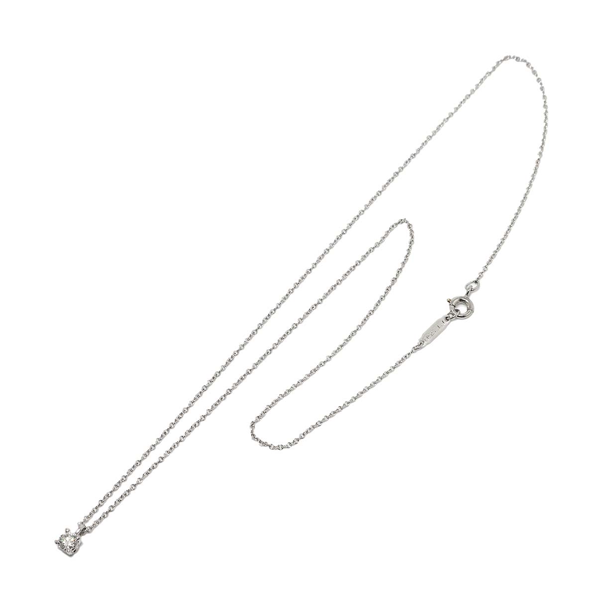 Solitaire Diamond Necklace Platinum