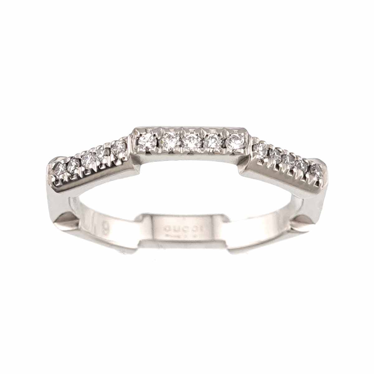 Link to Love Diamond Ring Pt Platinum Size9 4.5-4.75(US)