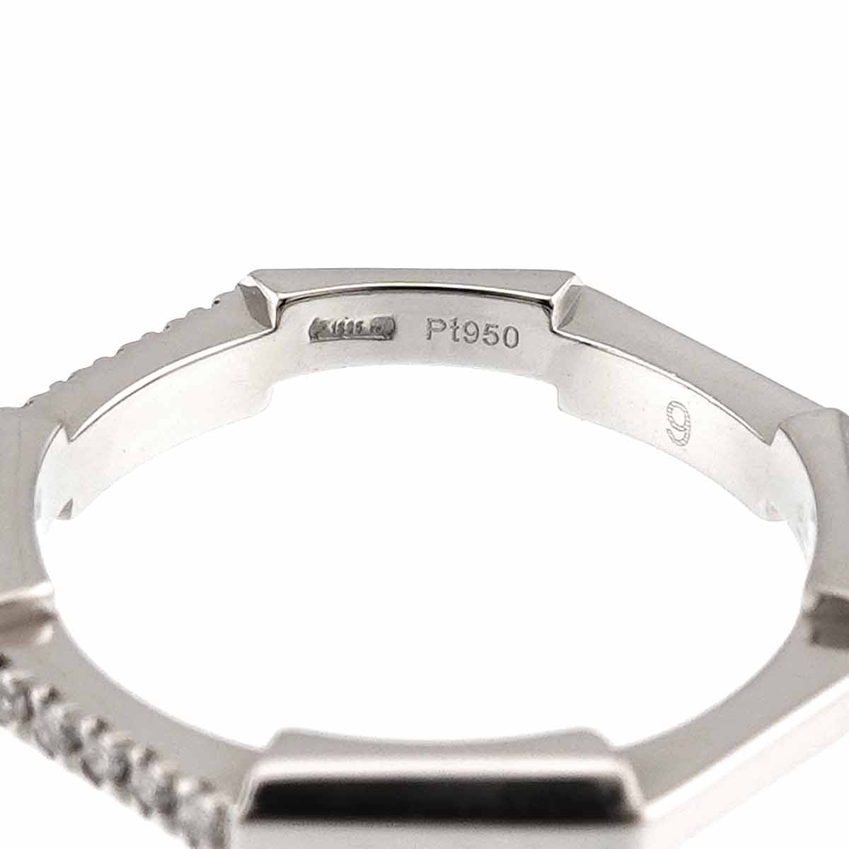 Link to Love Diamond Ring Pt Platinum Size9 4.5-4.75(US)