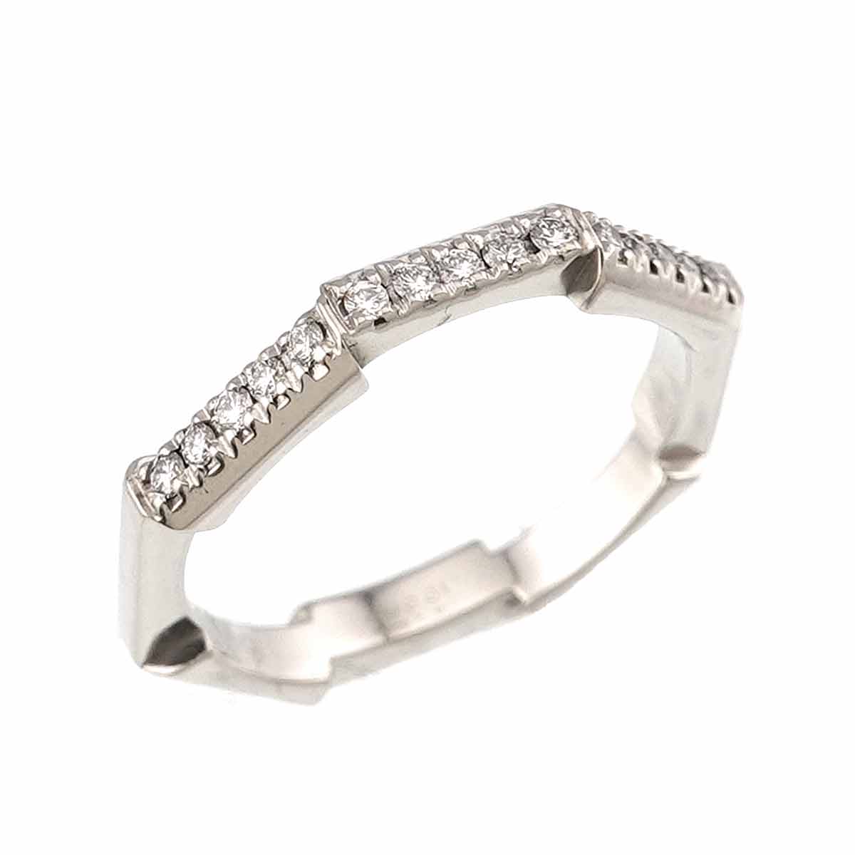 Link to Love Diamond Ring Pt Platinum Size9 4.5-4.75(US)