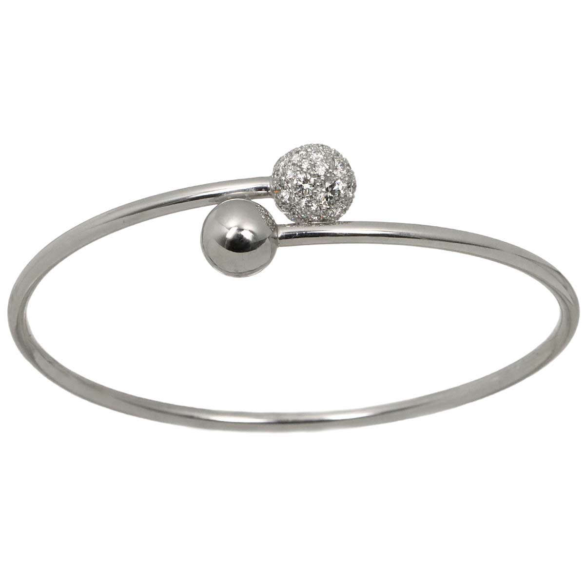HardWear Ball Pave Diamond Bracelet 18K WG 750