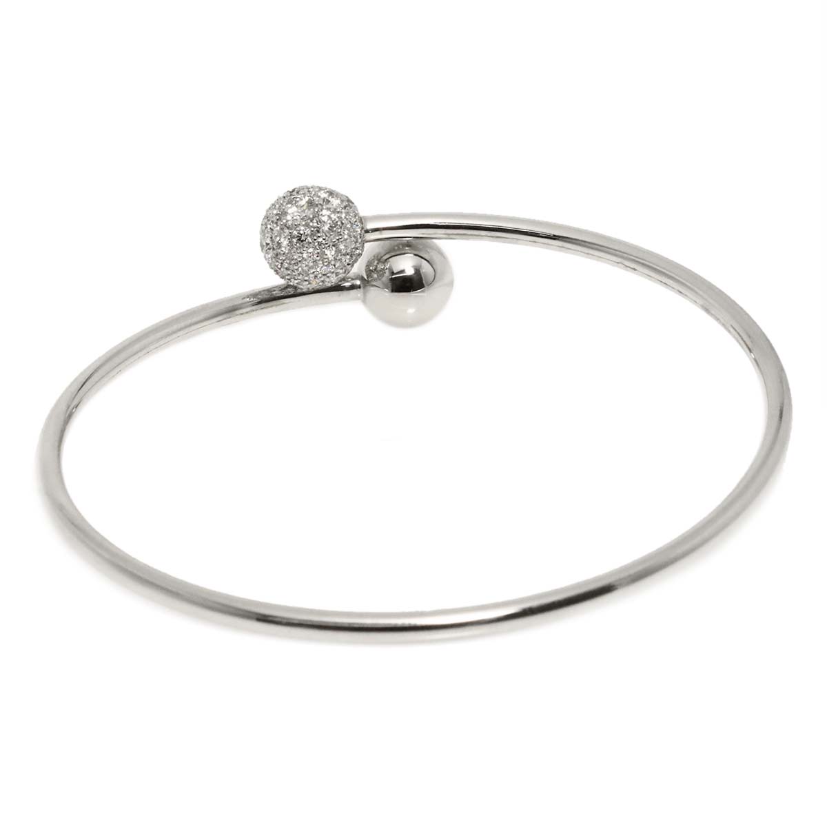 HardWear Ball Pave Diamond Bracelet 18K WG 750