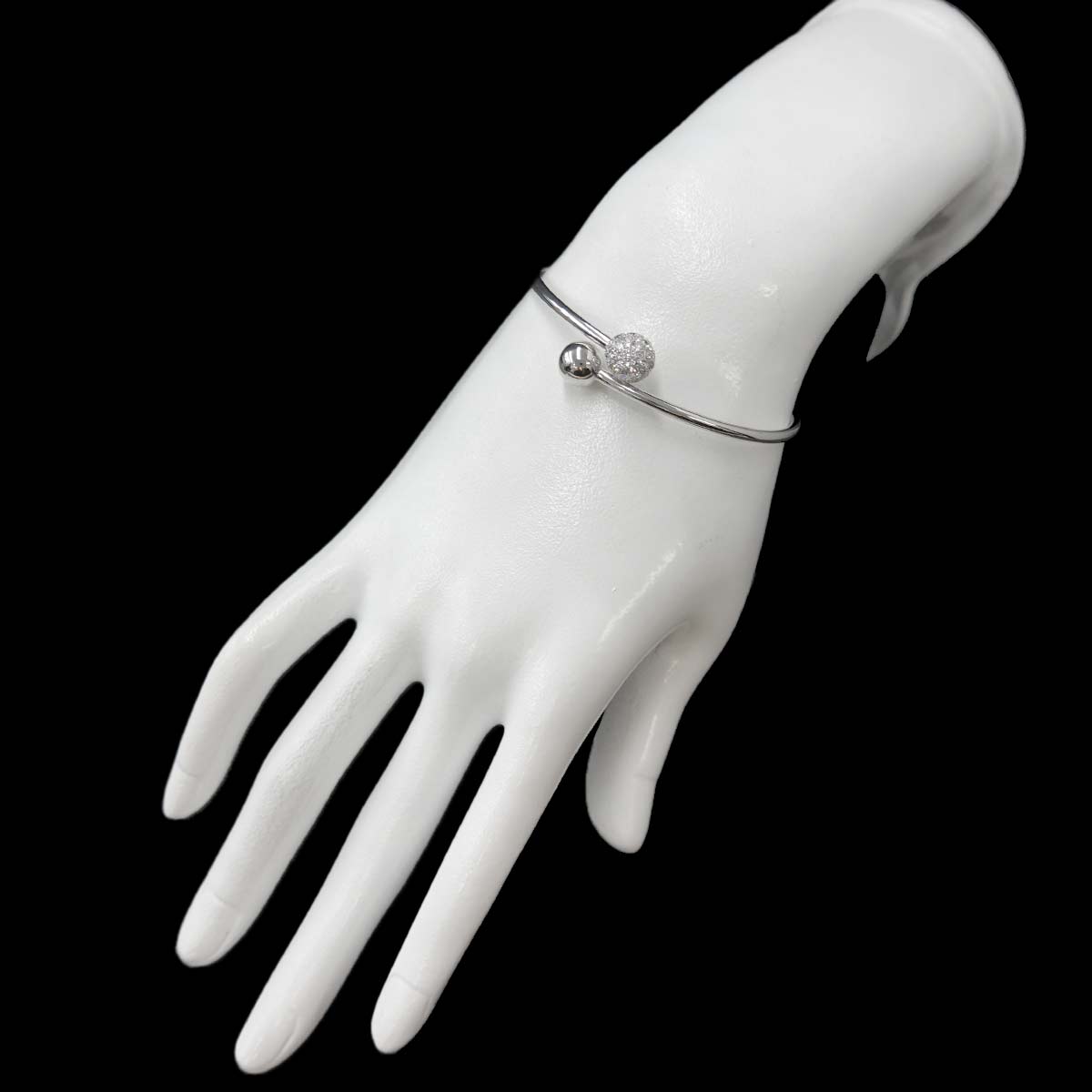 HardWear Ball Pave Diamond Bracelet 18K WG 750