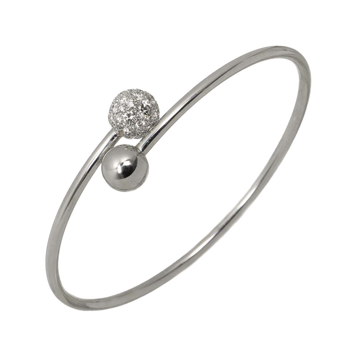 HardWear Ball Pave Diamond Bracelet 18K WG 750