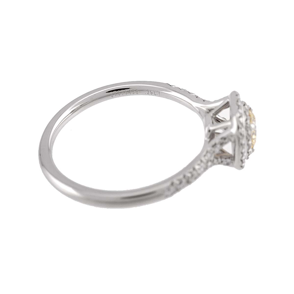 Soleste Diamond 0.26ct Ring Pt 18K YG Size7.5(US)