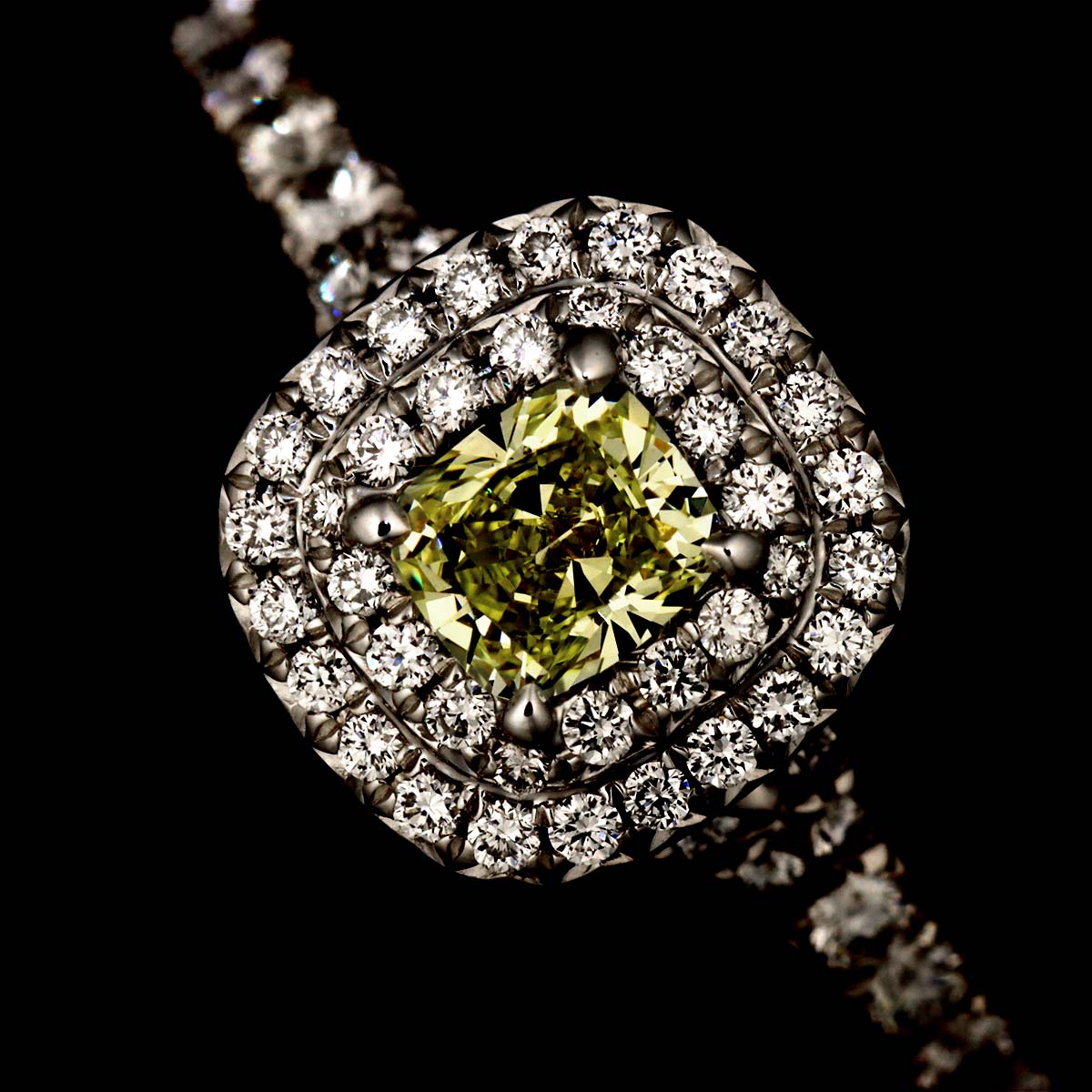 Soleste Diamond 0.26ct Ring Pt 18K YG Size7.5(US)
