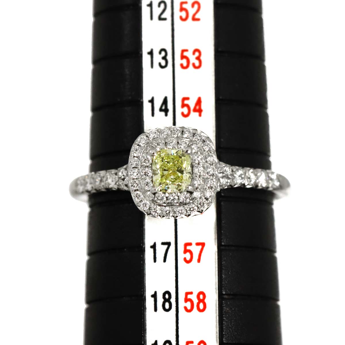 Soleste Diamond 0.26ct Ring Pt 18K YG Size7.5(US)