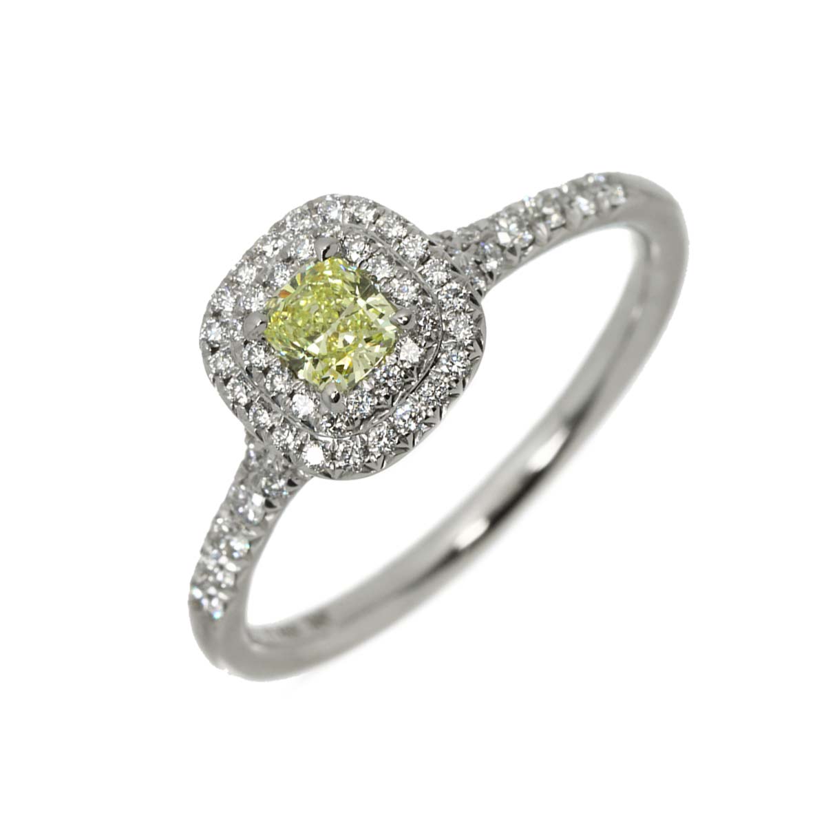Soleste Diamond 0.26ct Ring Pt 18K YG Size7.5(US)