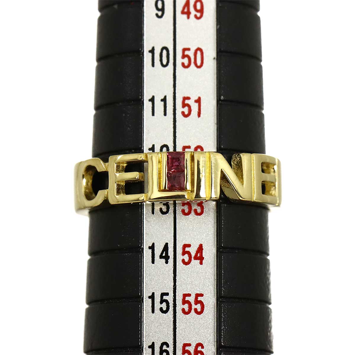 Ruby 0.10ct Ring 18K YG 750 6-6.25(US)